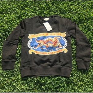 Gucci Mens Black Circus-Print Cotton Sweatshirt